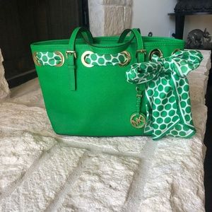 Michael Kors Green Purse